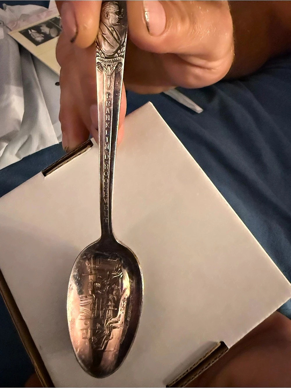 Wm. Rogers & Son Franklin D. Roosevelt Presidential Commemorative Souvenir Spoon